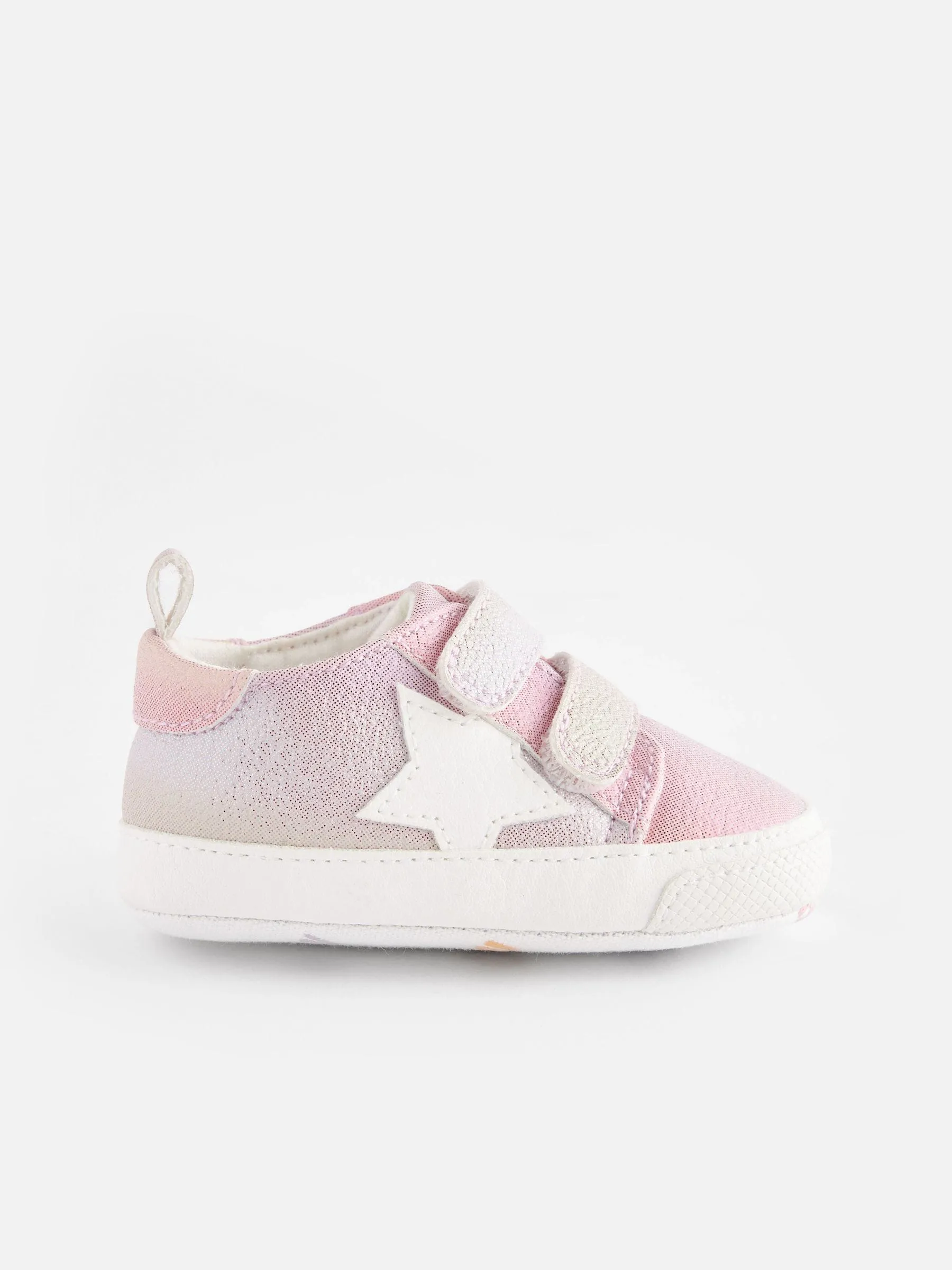 Multi Rainbow Two Strap Baby Trainers (0-24mths)