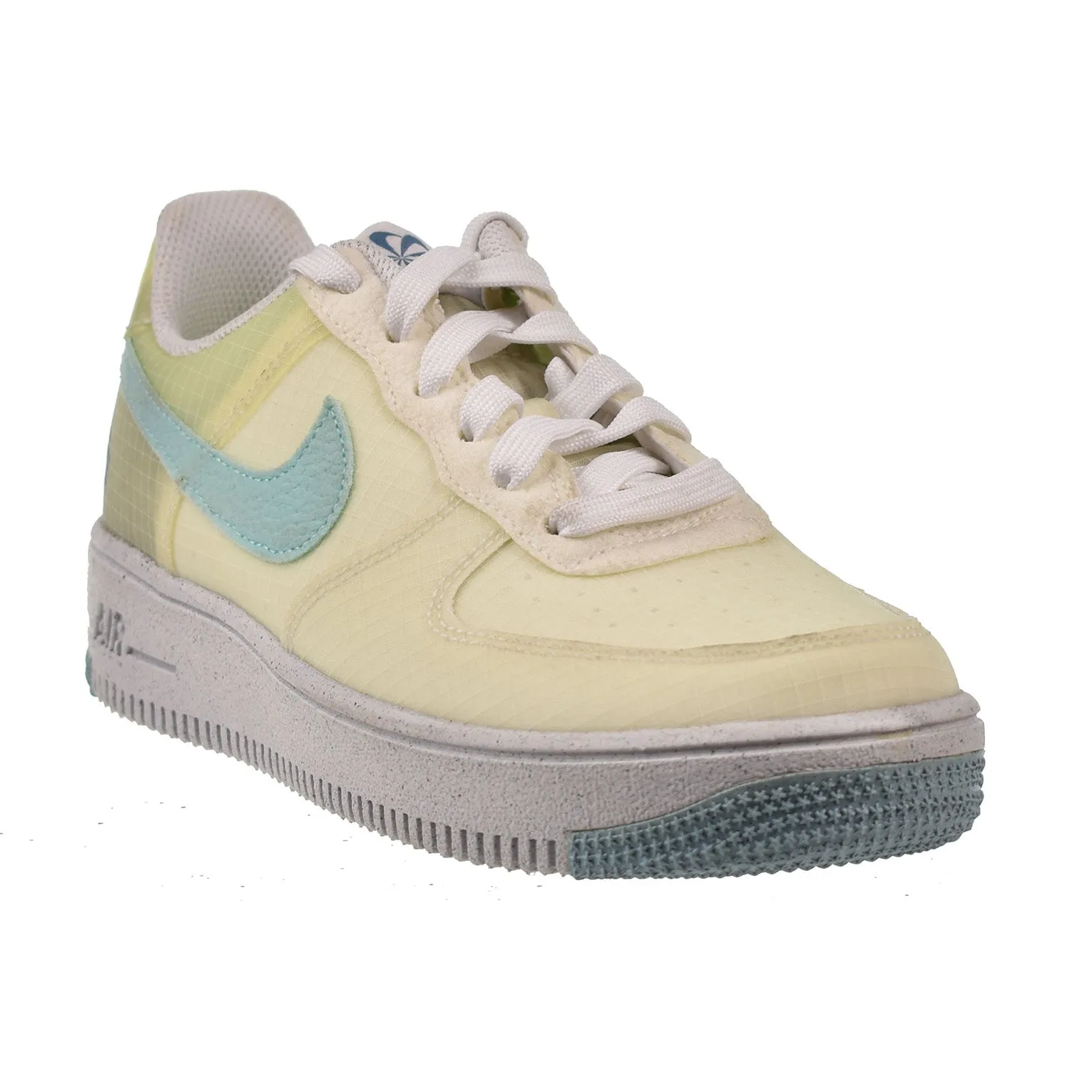 Nike Air Force 1 Low Crater (GS) Big Kids' Shoes White Copa