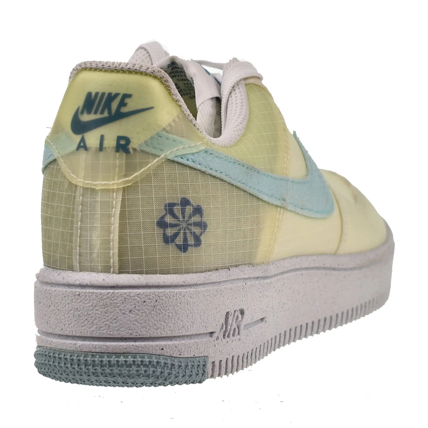Nike Air Force 1 Low Crater (GS) Big Kids' Shoes White Copa