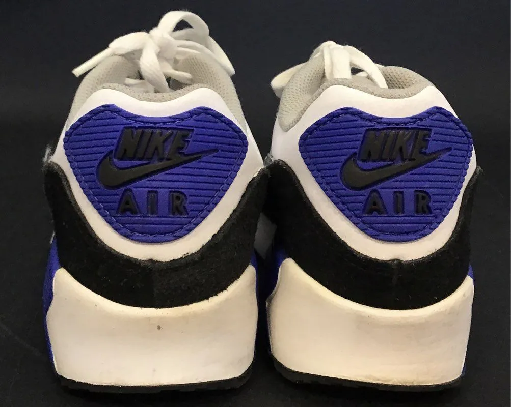 Nike Boys Air Max 90 White Gray Athletic Shoes - Size 7Y