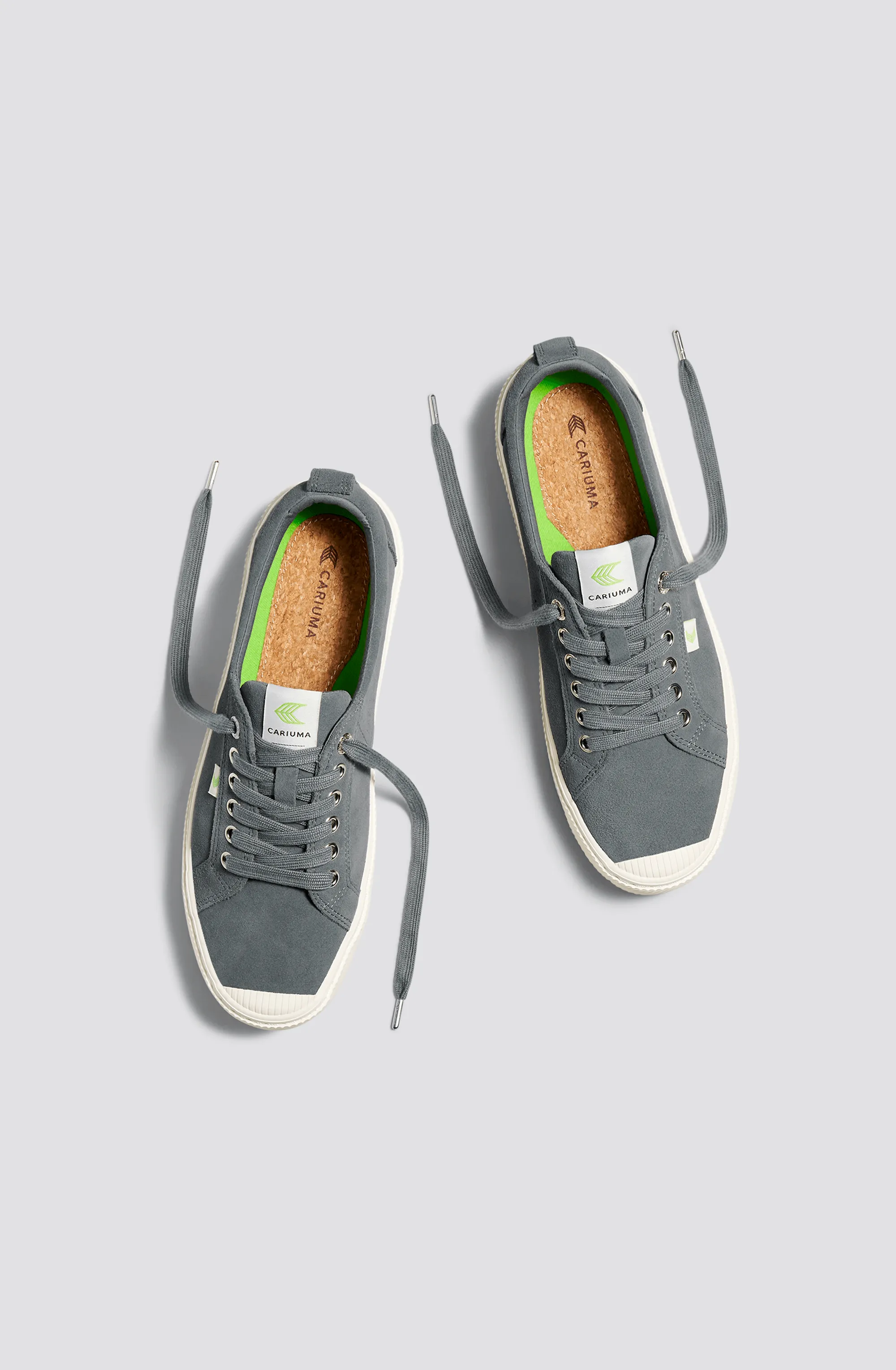 OCA Low Charcoal Grey Suede Sneaker Men
