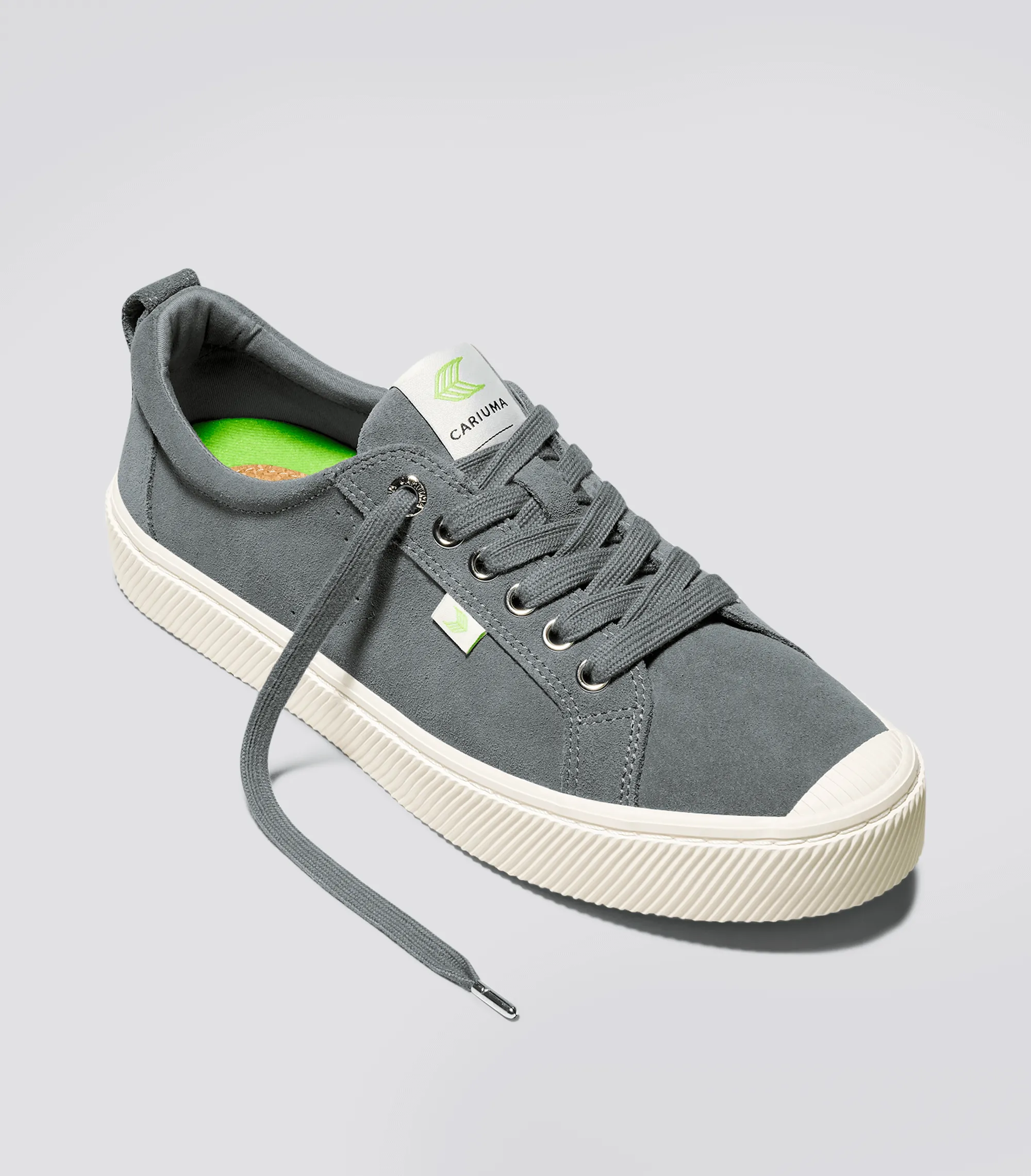 OCA Low Charcoal Grey Suede Sneaker Men