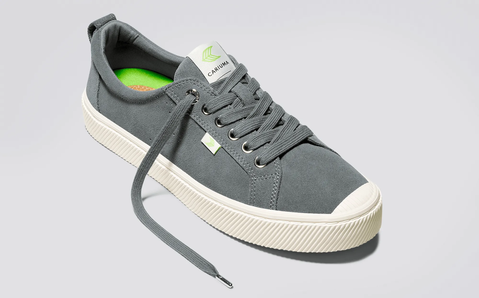 OCA Low Charcoal Grey Suede Sneaker Men