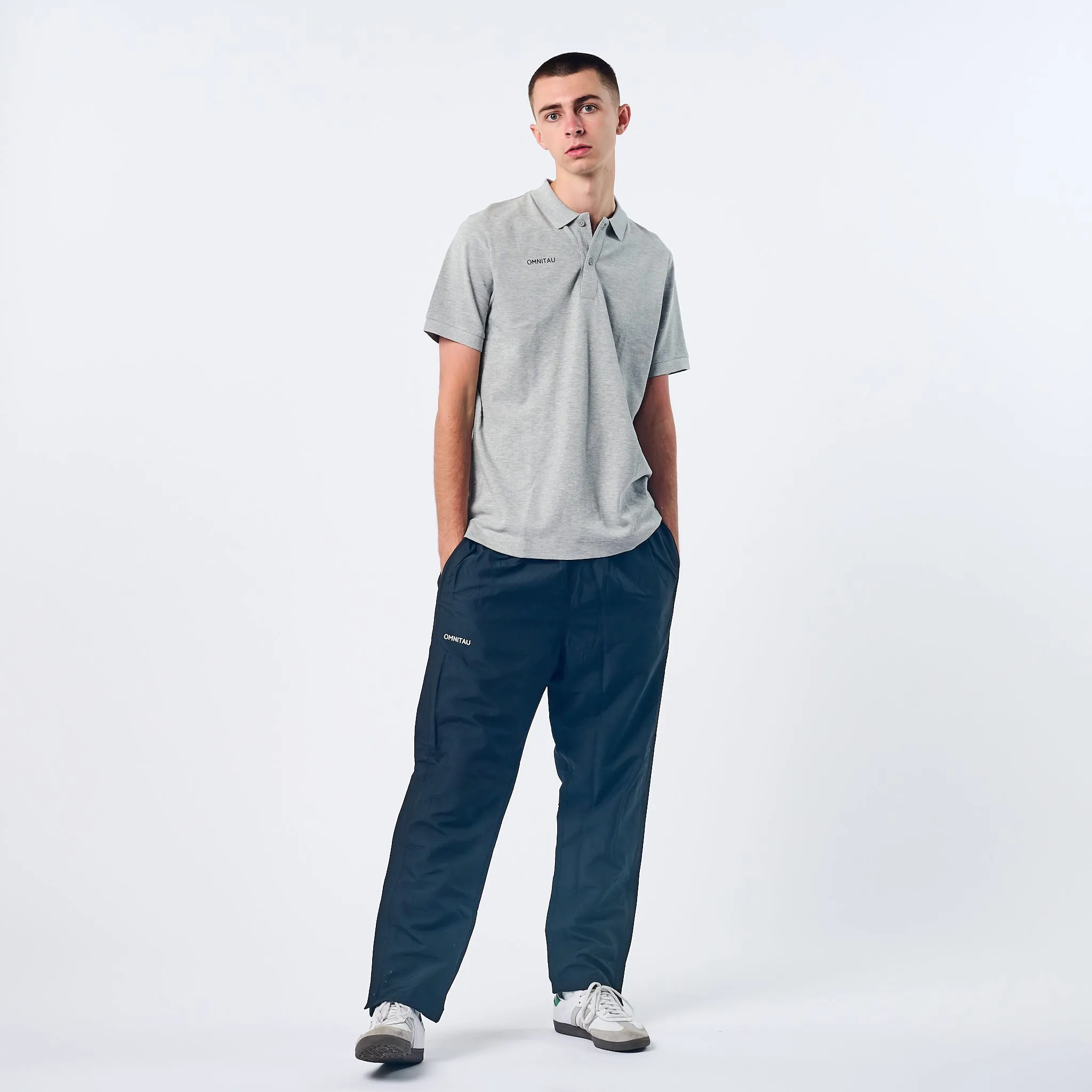Omnitau Men's Team Sports Full Zip Tracksuit Pant - Black