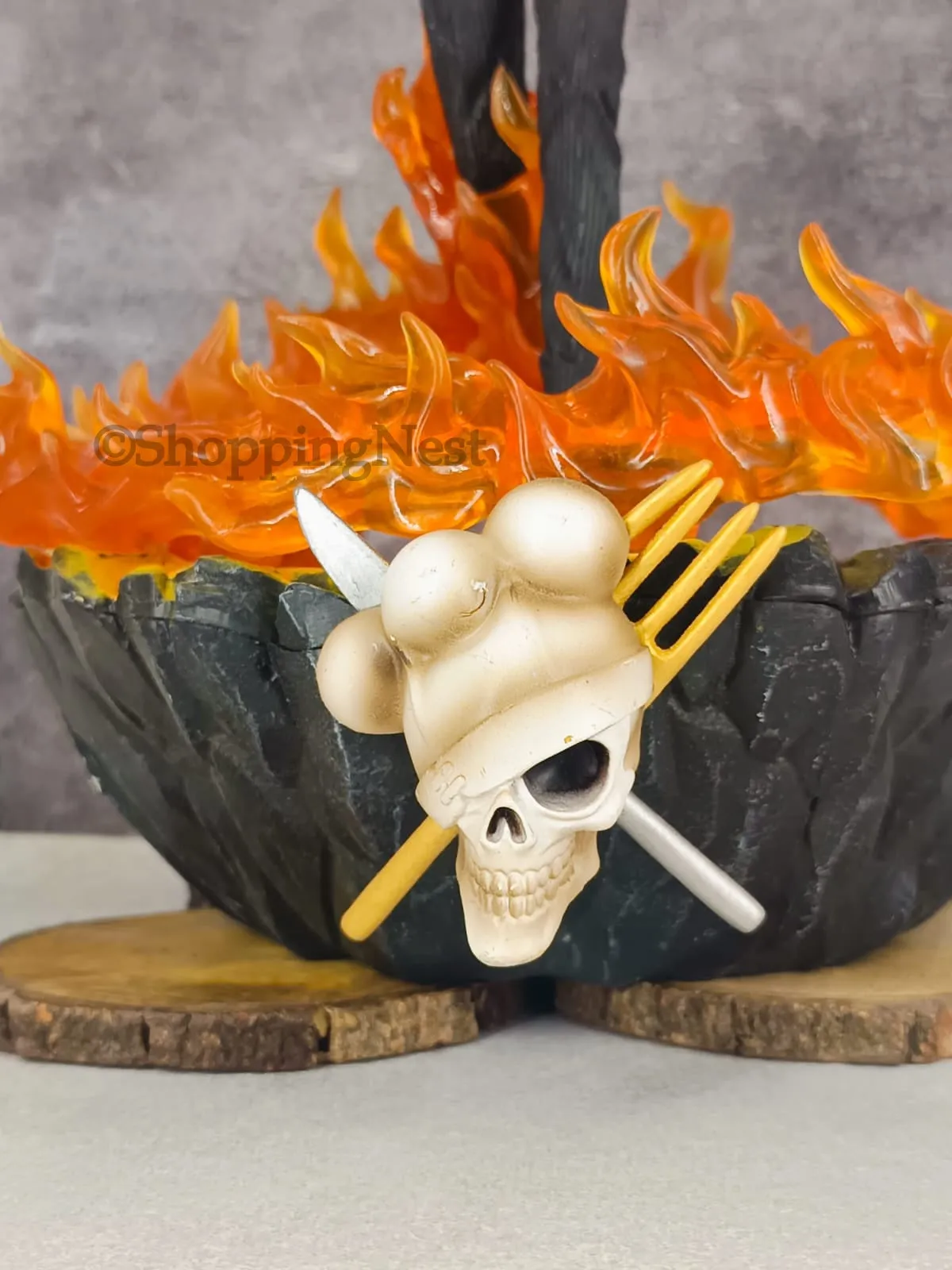 One Piece Three Fighting Blood Sanji Action Figure Luffy Sauron Illuminated Scene Statue Anime Figure | 40 CMS |