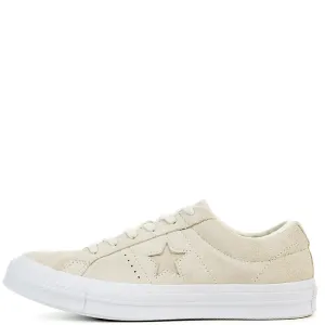 One Star Suede Ox Sneaker egret/egret/white