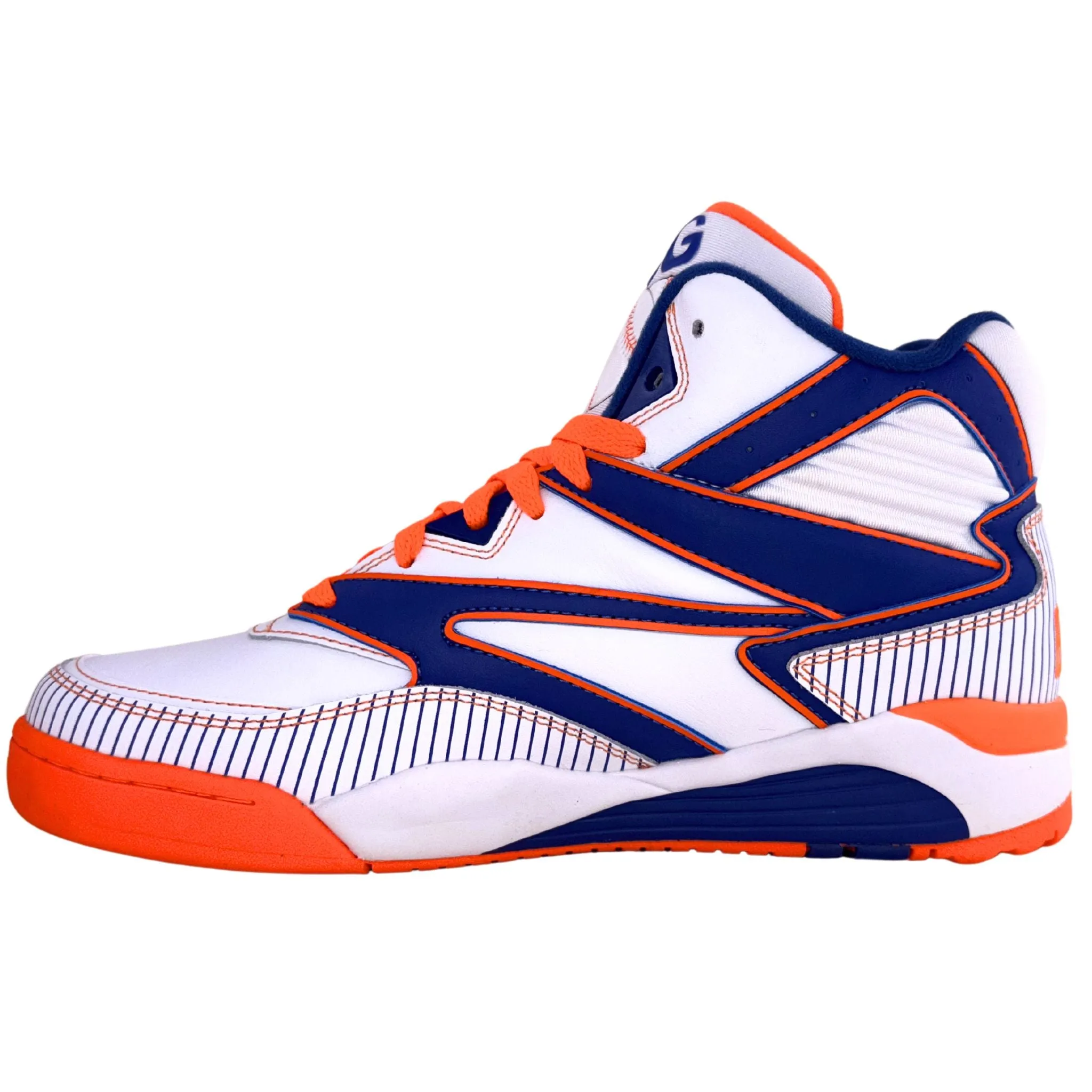 Patrick Ewing Athletics Men's 1BM02378-132 Ewing Sport Lite X QUEENS White Blue Orange Basketball Shoes