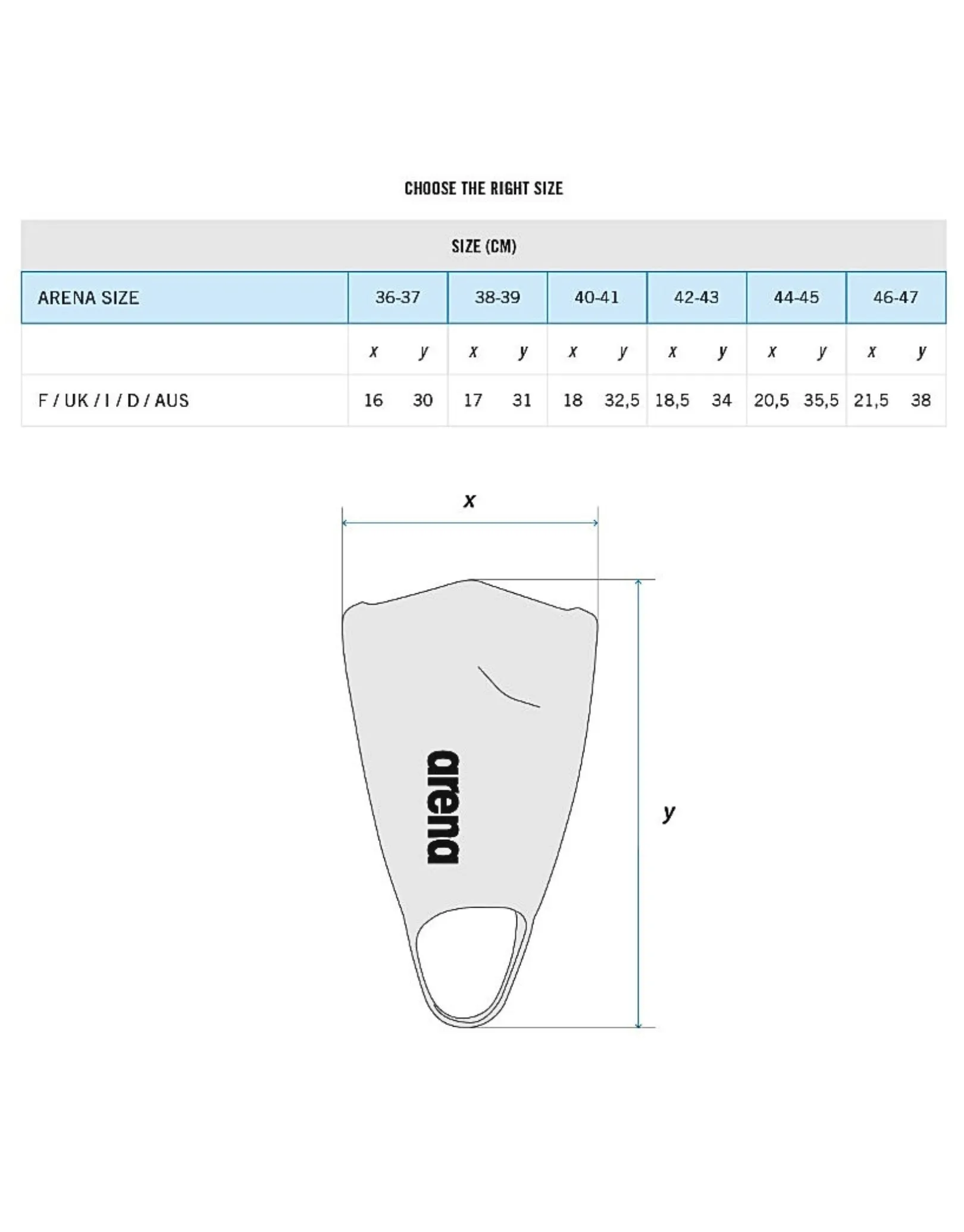 Powerfin Pro II Competitive Training Fins - Black/Grey