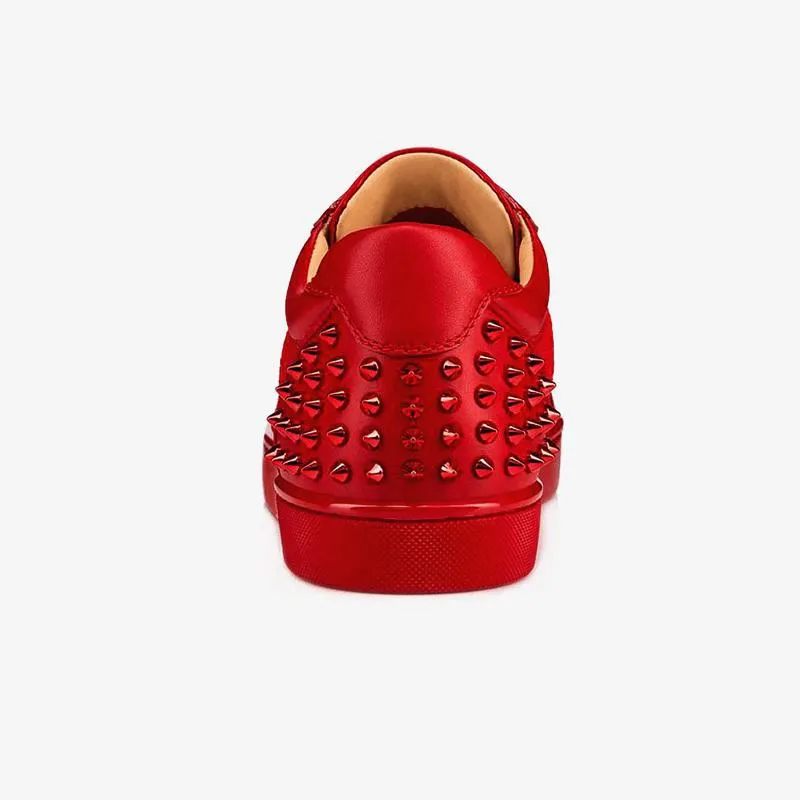Red Studded Sneakers
