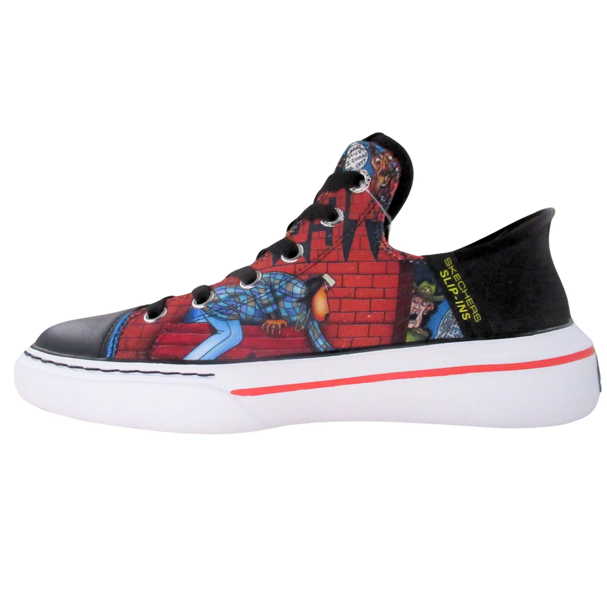 Skechers Men's 251031 Snoop One-Doggy Style Slip-In's Red/ Multi Leather Casual Shoes