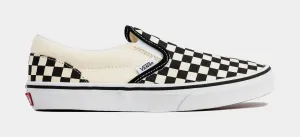 Slip On Grade School Lifestyle Shoes (Black/White)