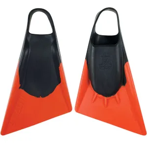 Stealth S2 Fins - Black/ Orange