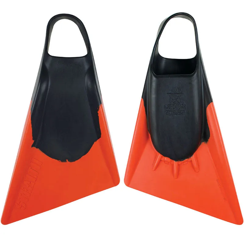 Stealth S2 Fins - Black/ Orange
