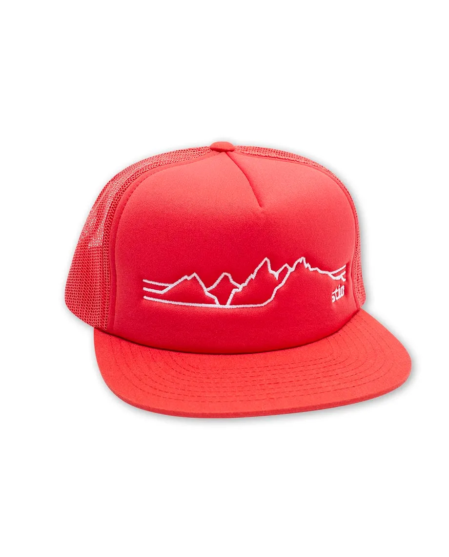 Teton Elevations Embroidered Trucker