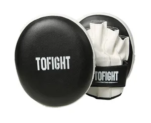 TOFIGHT MUAY THAI BOXING MMA AIR FOCUS MITTS PADS PAIR Black
