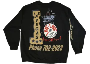 Travis Scott Road to Utopia Las Vegas Crewneck Black