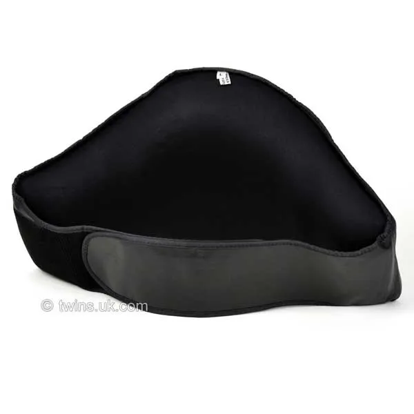 Twins Black Double Padded Leather Belly Pad