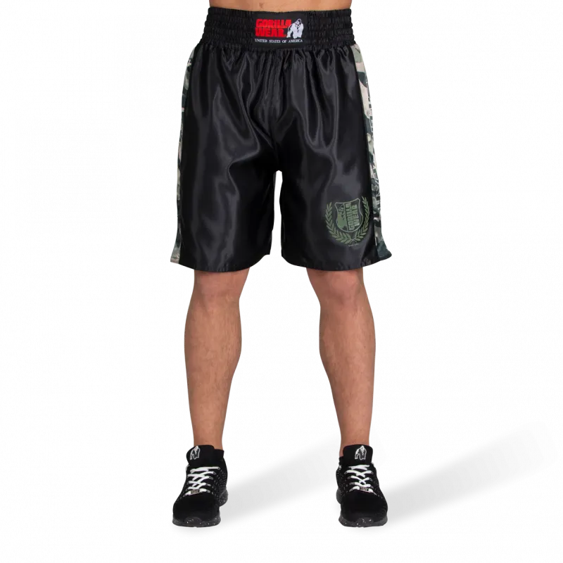 VAIDEN BOXING SHORTS - ARMY GREEN CAMO
