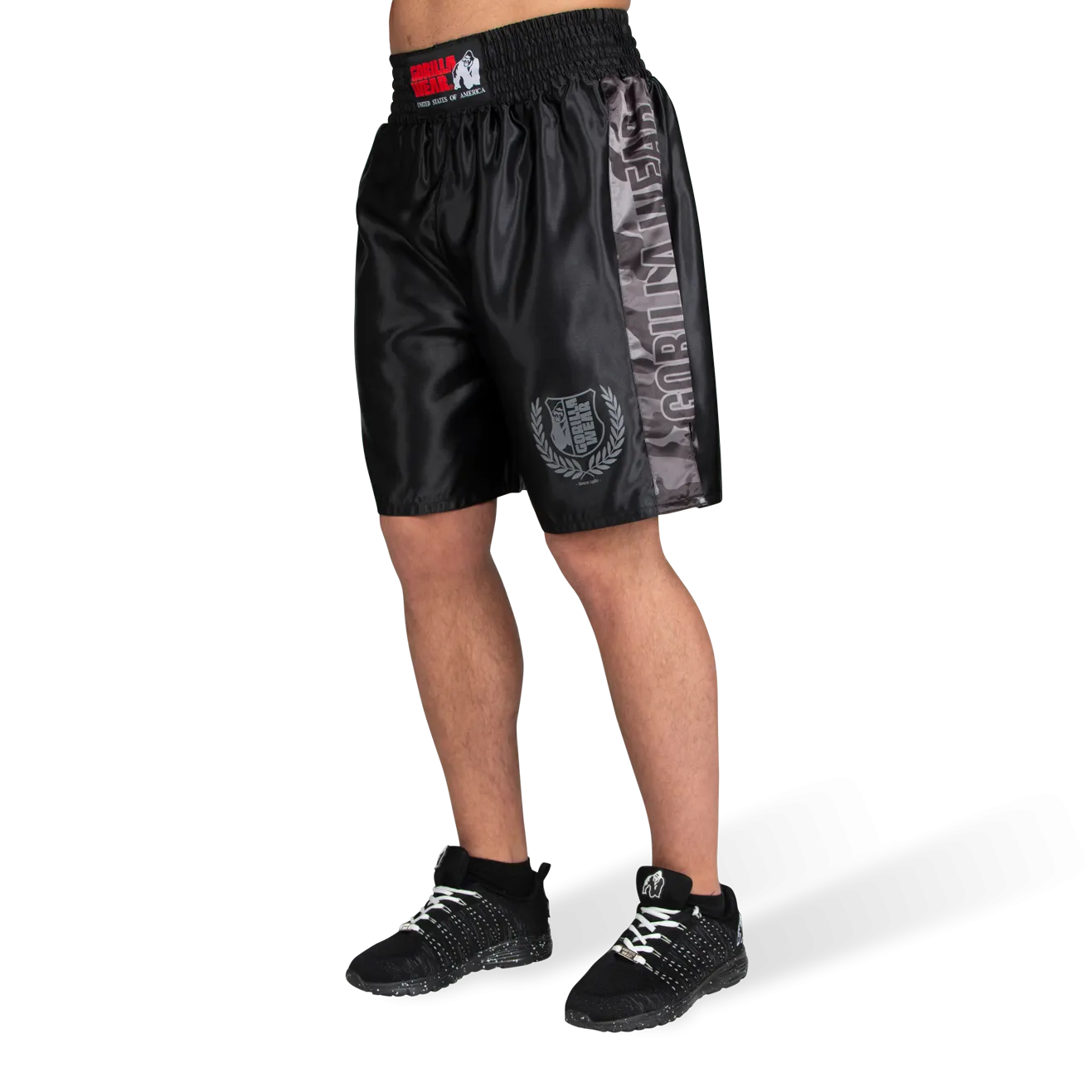VAIDEN BOXING SHORTS - ARMY GREEN CAMO
