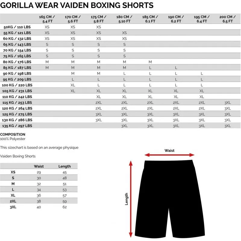 VAIDEN BOXING SHORTS - BLACK/GRAY CAMO