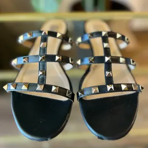 VALENTINO Caged Slide Sandals SZ 9B