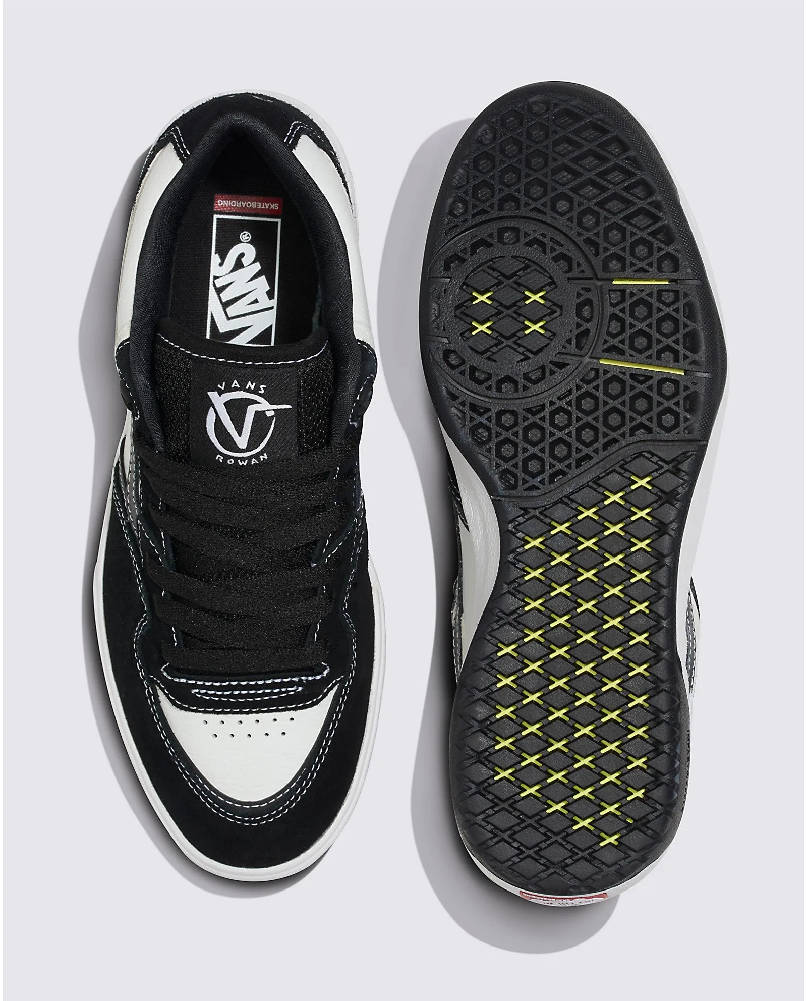 Vans Rowan 2 Skateboard Shoe - Black/White/Black