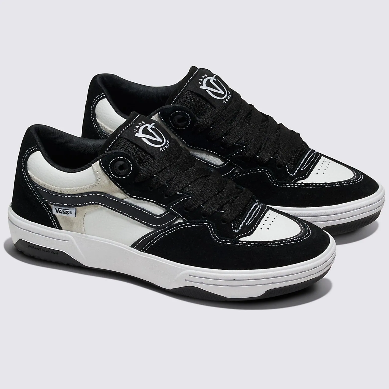 Vans Rowan 2 Skateboard Shoe - Black/White/Black