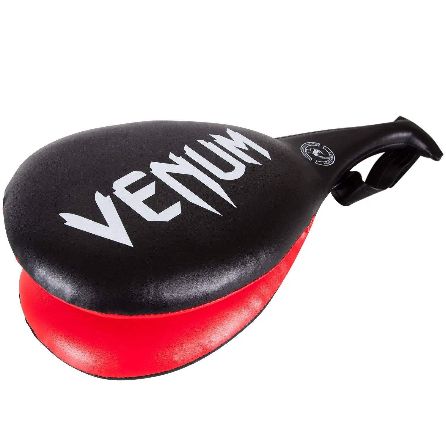 Venum-1203 MUAY THAI BOXING MMA Double Target Kick Paddle Pad Black Red