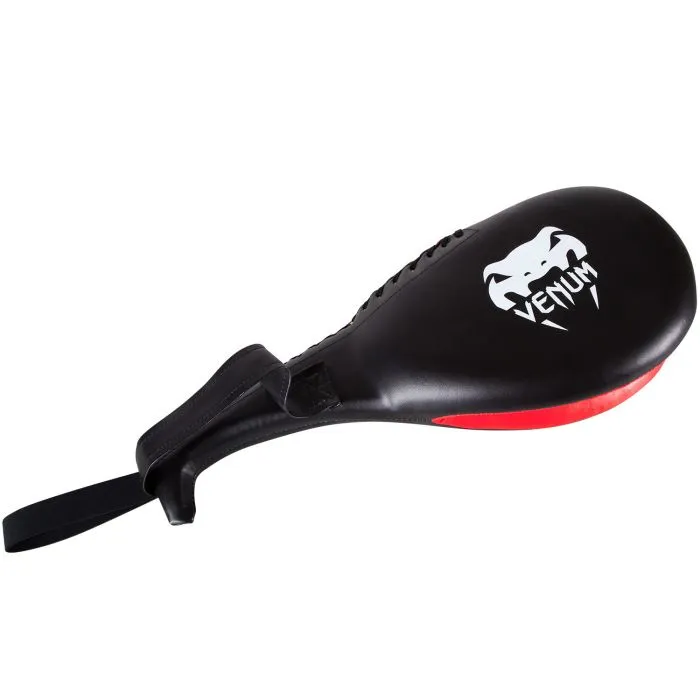 Venum-1203 MUAY THAI BOXING MMA Double Target Kick Paddle Pad Black Red