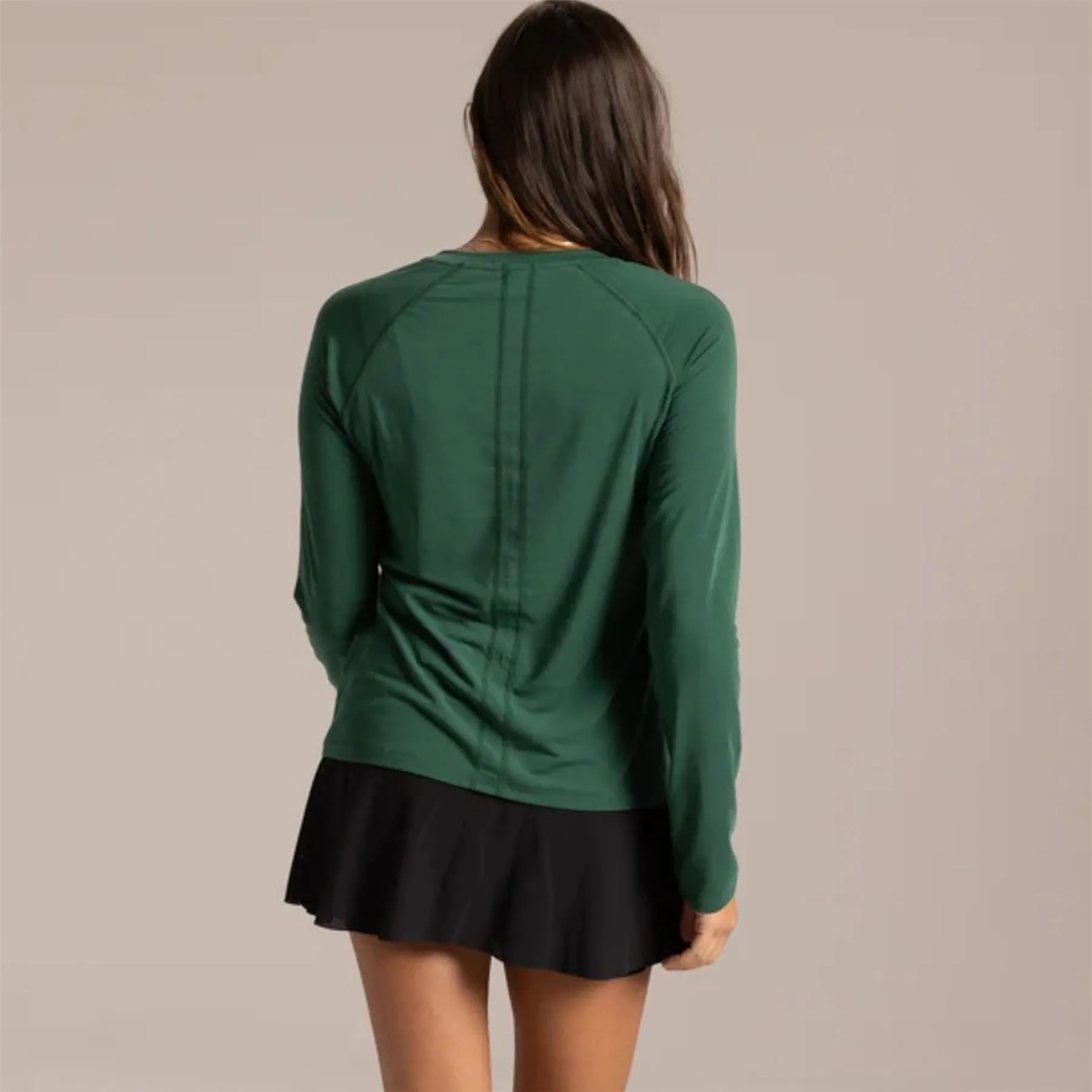 Womens 5.0 LS Tee Pritchard Green - 2024