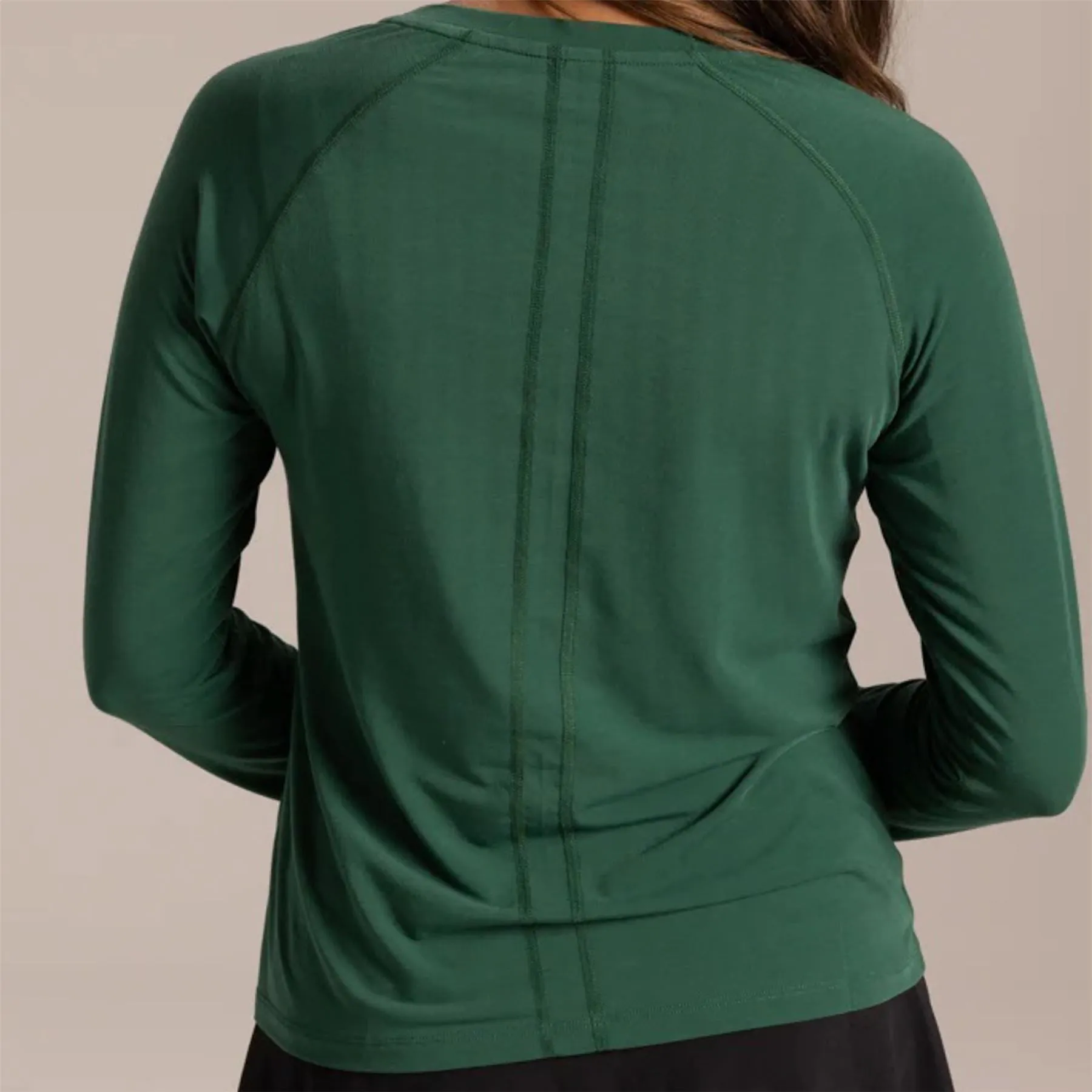 Womens 5.0 LS Tee Pritchard Green - 2024