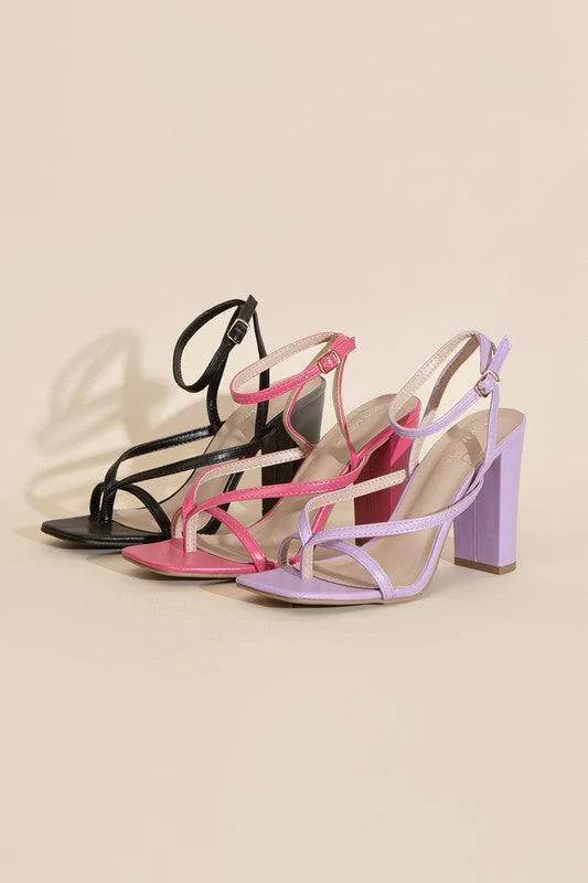 Womens Shoes Style No. Nile-5 Thong Strappy Heels